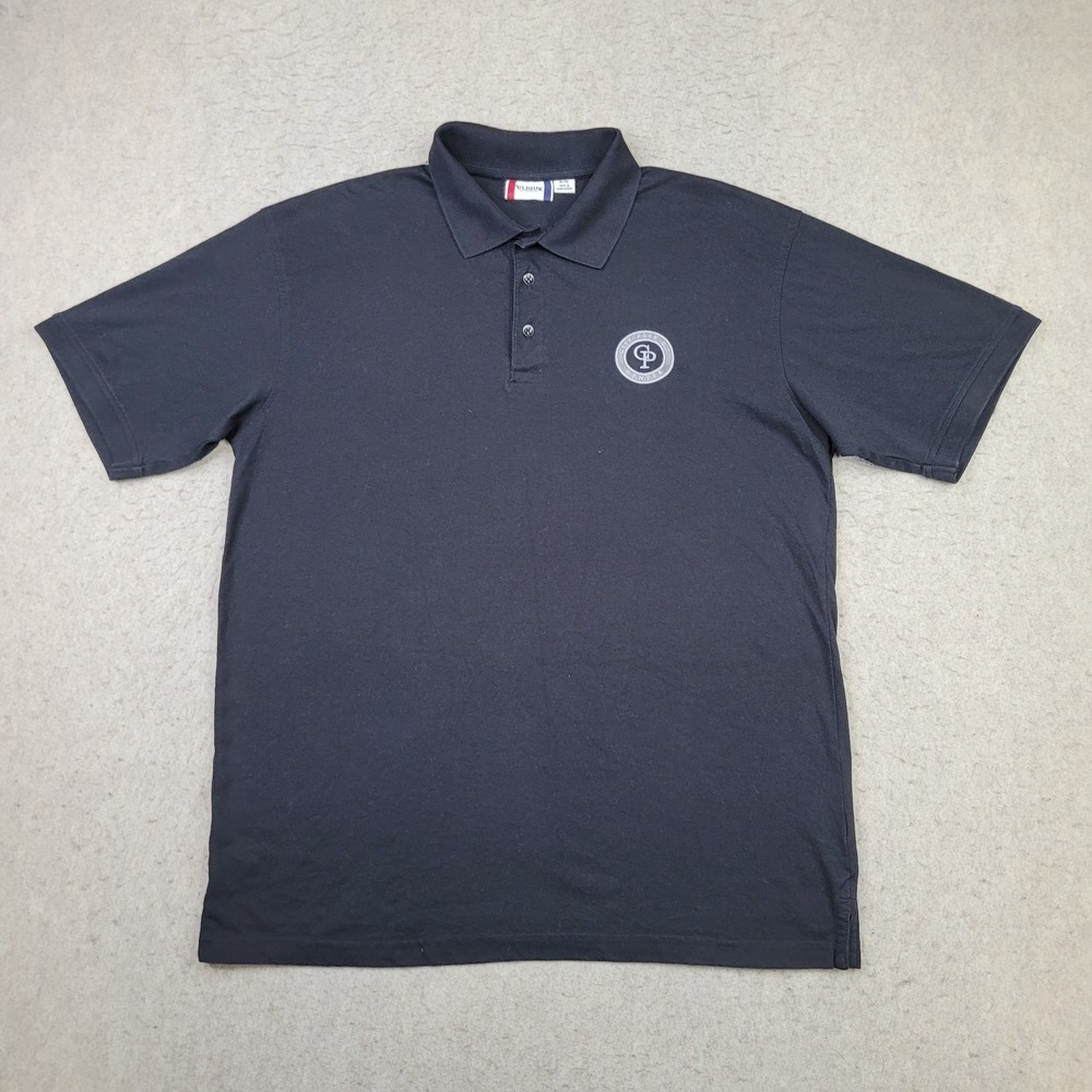 Clique Golf‎ Polo Shirt Mens XL Black Performance Logo Stretch
